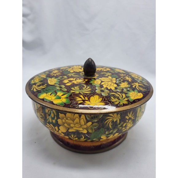 Vintage Daher Floral Tin - Picture 1 of 4